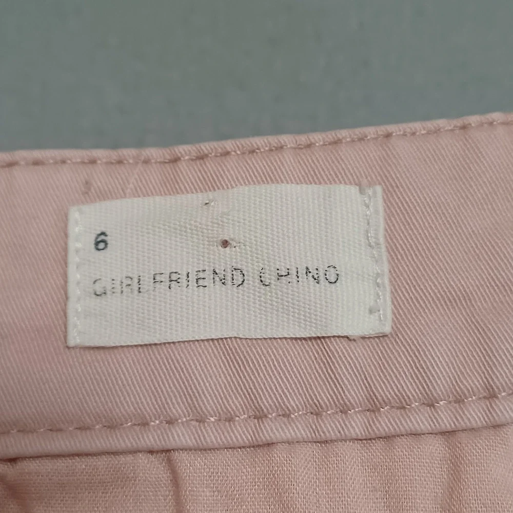 Gap Chino Pants Womens 6 Pink Girlfriend Chino 232528-06 Cotton Stretch Cropped